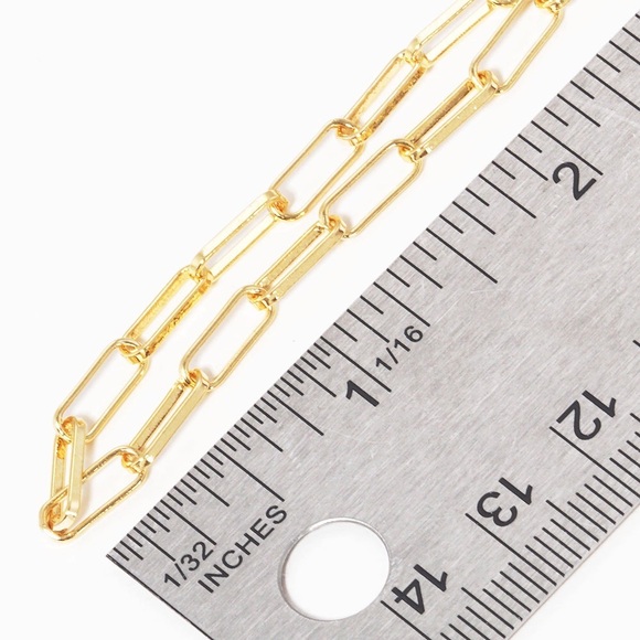 Paperclip Bracelet Gold Plated - Picture 2 of 3